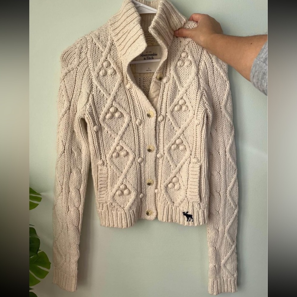 Abercrombie vintage wool blend cardigan - Picture 1 of 5